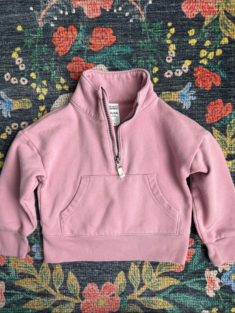 Carter’s Quarter Zip Fleece Sweatshirt, 4T